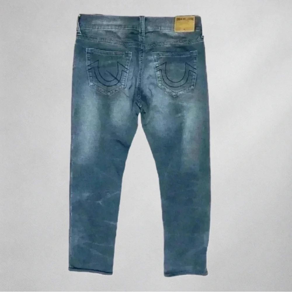 True Religion 'Geno' Mens 33 Jeans Relaxed Slim Soft Denim Pants Streetwear